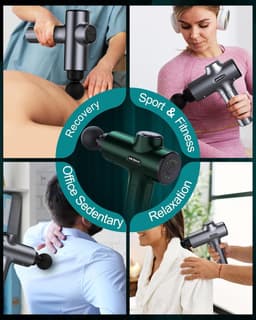 Massagepistool - Lichaamsmassage - 5 Snelheden - 6 Kopstukken - Spierpijnverlichting - Oplaadbaar — thumbnail 4