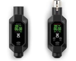 Vonyx WAT200 draadloze zender en ontvanger voor microfoons - snap-on XLR adapter - UHF