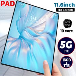 NextTab - 2024 Nieuwe 11,6 Inch 5G Tablet - Android 11.0 Phablet met 16GB RAM en 1TB Opslag | Grote Tablet met Dual Camera's, Dual SIM, WiFi, Type-C en Hoge Prestatie — thumbnail 1