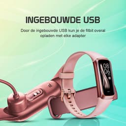 Otiume Activity Tracker - Stappenteller en Hartslagmeter - Sporthorloge - Smartwatch - Dames Heren en Kinderen - Amoled - Bloeddrukmeter - Roze — thumbnail 4