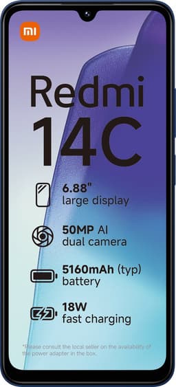 Xiaomi Redmi 14C - 8GB - 256GB - Midnight Zwart — thumbnail 2