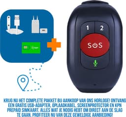 Weewise WS62 - GPS Horloge Senior - Smartwatch voor Ouderen - Persoonlijke alarmen - alarm horloge ouderen - GPS Horloge Alzheimer - Valdetectie — thumbnail 1