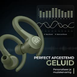 JLab Go Sport Draadloze Oordopjes - Oortjes Draadloos - Bluetooth - 35 uur Batterijduur - IP55 Waterbestendig - Aanpasbare EQ3 instellingen - Hardlopen - In Ear - Donkergroen — thumbnail 5