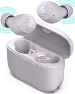 JLab Go Pop Draadloze Oordopjes - Bluetooth Oortjes Draadloos - 35 uur Batterijduur - Be Aware Audio - Met Microfoon - Geschikt voor Android en Apple - Lila — thumbnail 4