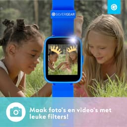 Smartwatch Kinderen met Camera en SD-kaart - Rekenmachine, Zaklamp, Alarm, Timer - 9 Spelletjes - Touchscreen - Educatief speelgoed 3 Jaar - Kids - Kinderhorloge Meisjes / Jongens - Cadeautje - 3, 4, 5, 6, 7, 8, 9, 10+ Jaar - Blauw - Soundlogic — thumbnail 5