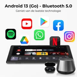 Hot Pepper DT10 Android 13 (2023) Tablet - WiFi - 4GB RAM - 128GB - 10.1 inch - 5000 mAh - Carbon Zwart — thumbnail 4