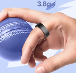 Riversong, IP68 Waterdichte Verbonden Gezondheid Tracker en Activiteit Tracker Ring 3.8g, Zwart — thumbnail 3