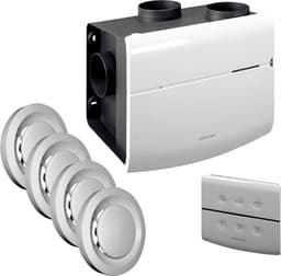Orcon alles-in-een pakket randaarde stekker MVS 15RHB 520m3/h + vochtsensor + rft bediening + 4 ventielen — thumbnail 1