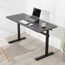 Bureau | Verstelbaar | 140x60 cm | Zwart | Allteq — thumbnail 2