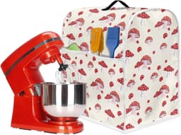 Keukenmachine Cover - Beschermhoes Mixer - Keuken Organisatie - Met Handige Zakken - 435x275x375 cm - Paddenstoel — thumbnail 5