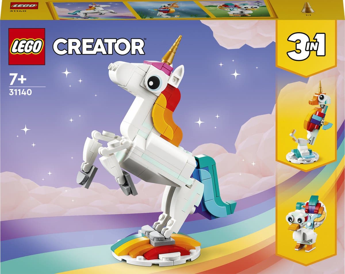 Lego Creator 3in1 31140 Magische Eenhoorn Bouwstenen — afbeelding 1