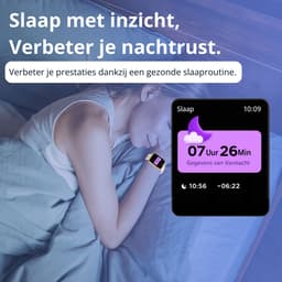 Kiraal Montala Smartwatch - Inclusief 5 Bandjes - Hartslagmeter - Stappenteller - Slaapmonitor - Multisport - Compatibel met Android en iOS - Goud — thumbnail 5