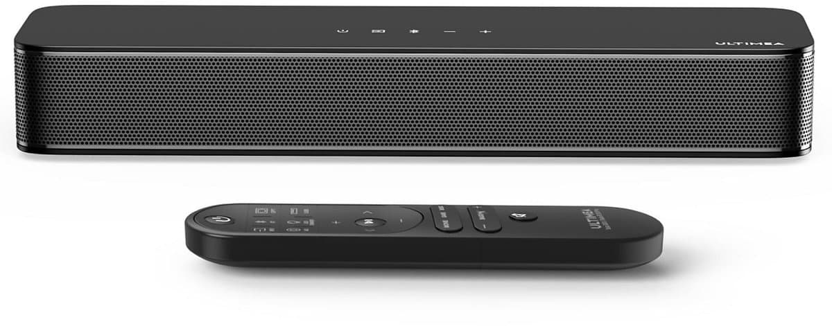 ULTIMEA 2.1-kanaals compacte soundbar voor tv, 3-inch ingebouwde subwoofer, 120 W piekvermogen, alles-in-één pc-soundbar voor gaming, Bluetooth 5.4, Poseidon M20 — afbeelding 1