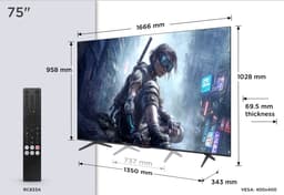 TCL 75T8D - 75 inch - 4K QD-MiniLED - 2026 - Smart TV — thumbnail 3