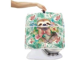Mixerhoes Keukenmachine - Apparaathoes Standmixer - Keuken Organisatie - Met Opbergvak - L - Luiaard Palmblad Bloemen