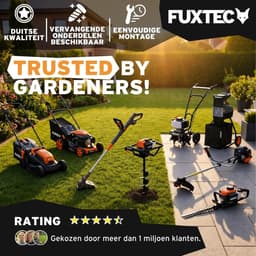 Accu grasmaaier 40V (2X20V) - FUXTEC FX-E2RM43 - 43cm 2 x 4Ah Li-Ion accu's, dubbele 2,4A lader, 40L opvangbak — thumbnail 5