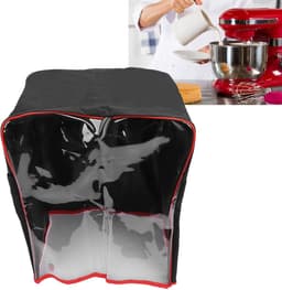 Stand Mixer Cover - Keukenmachinehoes Stofhoes - Keuken Organisatie - Met Transparant Venster - 45x30x55cm - Grijs — thumbnail 2