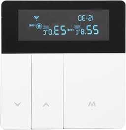 Slimme Thermostaat - Programmeerbare Regelaar - Comfort Thuis - Intelligent LCD Display - AC 90V-240V - Wit — thumbnail 1
