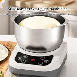 Elektrische deegmixer - Automatische kneedmachine - Thuis bakken - Met fermentatie - 9L capaciteit - Zilver — thumbnail 2