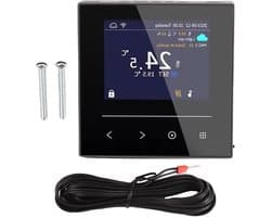 Slimme Thermostaat - App Bediening - Comfort Instellen - Kristalhelder Display - 10 cm - Wit