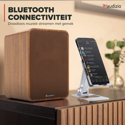 HiFi speakerset - Audizio KS10 - Actieve speaker set - HDMI ARC - Bluetooth - 120W - Houtlook — thumbnail 5