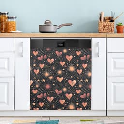 Vaatwasser Magneet Covers - Keuken Decor - Keuken Opfrissen - Eenvoudig Verwijderbaar - 23 x 26 Inch - Groene Vuur Draak — thumbnail 5