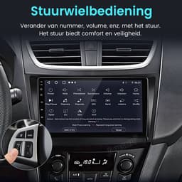 Junsun Android 15 Autoradio Geschikt voor Suzuki Swift IV FZ (2010-2017) Accessoires - 4GB+64GB - Draadloze CarPlay & Andriod Auto - GPS-navigatiesysteem - Bluetooth - Stuurwielbediening - WiFi - 9-inch Touchscreen - RDS - USB — thumbnail 3