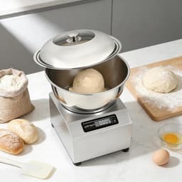 Deegmachine met Fermentatie - Deegmixer Keuken - Brood Pizza Maken - Krachtige Aluminium Motor - 8 Kilogram Capaciteit - Zilverkleurig — thumbnail 1