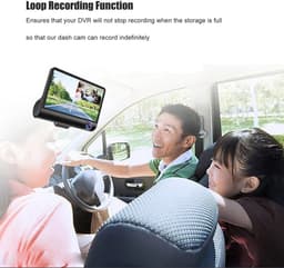 Smoakez Dash Cam 1080P Groothoek 4 Inch Nachtzicht Bewegingsdetectie Auto Recorder Voor en Achter — thumbnail 3
