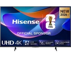 Hisense 50A6S SmartTV - 50 inch - 4K DLED - 2026 - Dolby Vision - AI 4K Upscaler - AI Smooth Motion - Game Mode Plus - Voice Control - DTS Virtual: X
