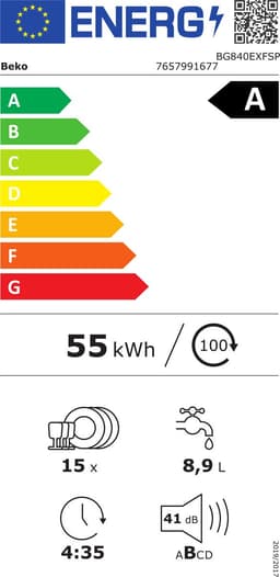 Beko BG840EXFSP | Vrijstaande vaatwasser | A Label | RVS — thumbnail 2