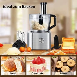 Scaleunion - 1100W Keukenmachine/Keukenrobot YYFP405 – Keukenmixer 3,2L + 1,5L – 3 Snelheden : dark grey — thumbnail 3
