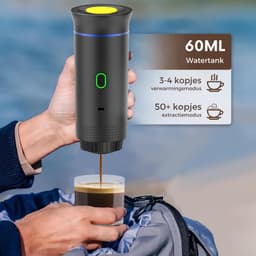 HEZIVO® Koffiecupmachine 3-in-1 - Draagbare Espressomachine - Voor Capsules en Gemalen Koffie — thumbnail 4