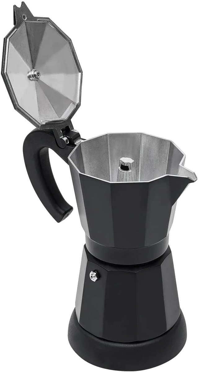 Cellista Moka Pot Elektrisch - Aluminium Koffiezetapparaat - Espressopot met Basis - 480W Koffiemaker - 300ml - Klassieke Percolator — afbeelding 1
