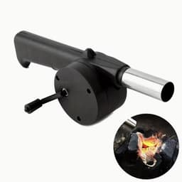 Handmatige BBQ Ventilator - Vuurgolfbuis -Kamperen - Picknicken - BBQ - Zomer - Vakantie - — thumbnail 1
