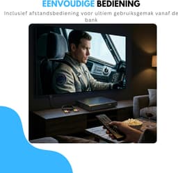 Livista DVD Speler Met HDMI - Full HD 1080P - Afstandsbediening - USB - HDMI/RCA - Zwart — thumbnail 4