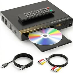 Livista DVD Speler Met HDMI - Full HD 1080P - Afstandsbediening - USB - HDMI/RCA - Zwart — thumbnail 1