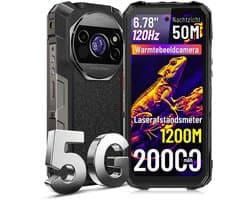 FOSSiBOT F115 Ultra Robuuste Smartphone 5G - 36GB RAM - 256GB ROM - 6.78 inch FHD+ Scherm - 20000 mAh 33W - IP68 Waterdicht Telefoon - Android 16 - 50MP + 36MP Camera, 64MP Nachtzicht - Bluetooth 5.4 - GPS NFC - Zwart