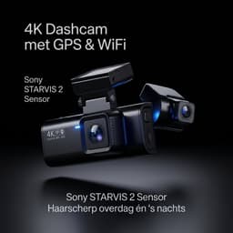 SyncGear 4K Dashcam Pro Inclusief SD Kaart - Nieuw 2026 - Met 2K Achter Camera - Wifi & GPS - Dashcam Draadloos - Ingebouwde ADAS - Dual Dashcam - Dashcam voor Auto Voor en Achter - WDR — thumbnail 2
