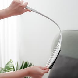 Tapijtklopser - Stofverwijderaar - Vlekken Verwijderen - Ergonomisch Ontwerp - 55.5 cm - Wit — thumbnail 5