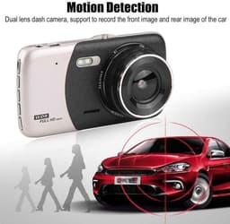 Dailygoody - Solidchoice - Dailygoody - Dash Cam - 1080P Full HD - Dual Lens - 3,6 inch LCD-scherm - Nachtzicht - Parkeerbewaking - Geschikt voor auto's - Model H84203S — thumbnail 2