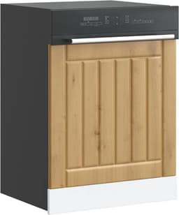 Vaatwasserpaneel - Afwasmachinefront - Keuken Integratie - Robuust Houtmateriaal - 60 x 15 x 67 cm - Eikenhout — thumbnail 5