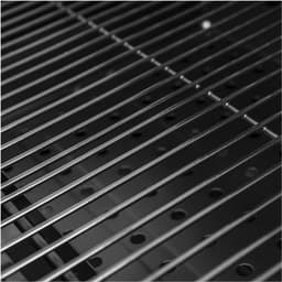 MasterCook Friend Houtskoolgrill met dubbele grill en mandinstelling, BBQ houtskool met deksel, thermometer, inklapbare planken, professionele houtskoolgrill van staal — thumbnail 2