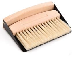 Kleine Bezem Set - Mini Veegset - Bureau Schoonmaken - Magnetische Bevestiging - Compact Formaat - Houtkleur