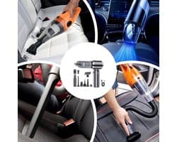 Draagbare Kruimeldief - Auto Stofzuiger - Snel Opruimen - 4-in-1 Functie - 21 x 20 x 6.5 cm - Zwart — afbeelding 1