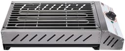 Velmio Elektrische BBQ - Camping Barbecue - 2,5 kW - 50°C-300°C - Contactgrill - Roestvrij staal - Voor Binnen en Buiten - 42×22cm - Zilver — thumbnail 1