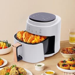 TIM® Mini Airfryer - Heteluchtfriteuse - Airfryer - Wit - ‎26cm x 25cm x 30 cm; 3.24 kg — thumbnail 3
