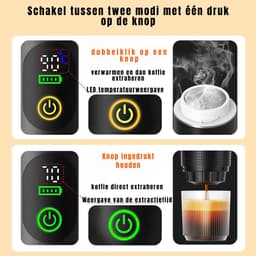 AHD® Draagbare Koffiemachine - Blender To Go - Draagbare Blender - Wit - 27cm x 9cm x 9cm — thumbnail 5