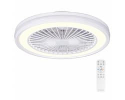 Epochglo Plafondventilator met Verlichting en Afstandsbediening - Ø47cm - RGB - 40W LED Dimbare 2700-6500K - Fluisterstil - 6 Snelheden - Timer - Modern Plafondlamp met ventilator voor Slaapkamer, Woonkamer en Kinderkamer