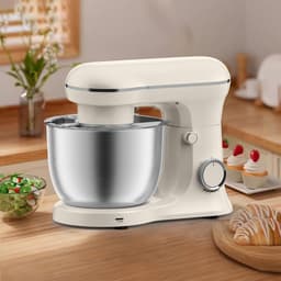 Keukenmixer Elektrisch - Bakmachine Deeg - Bakken En Koken - Kantelkop Design - 52 Liter Kom - Zilver — thumbnail 4